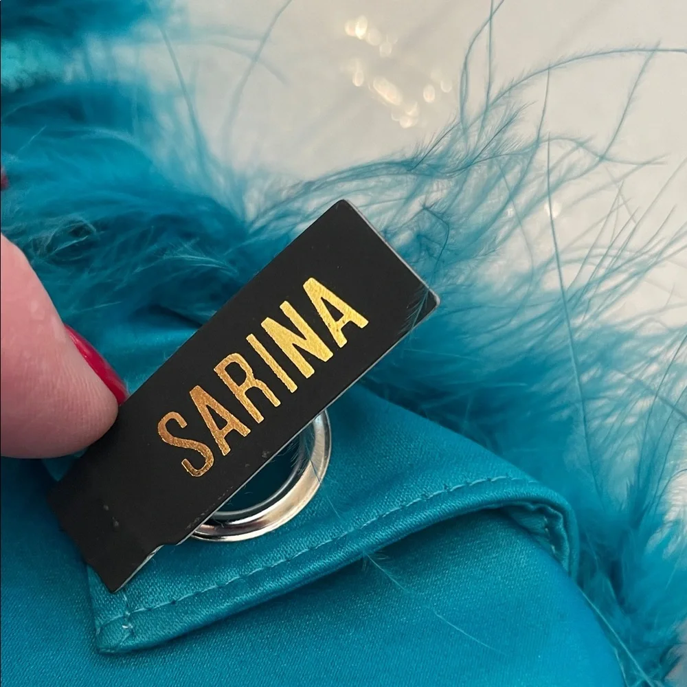 Luxurious Teal Fur BagPack 10x13